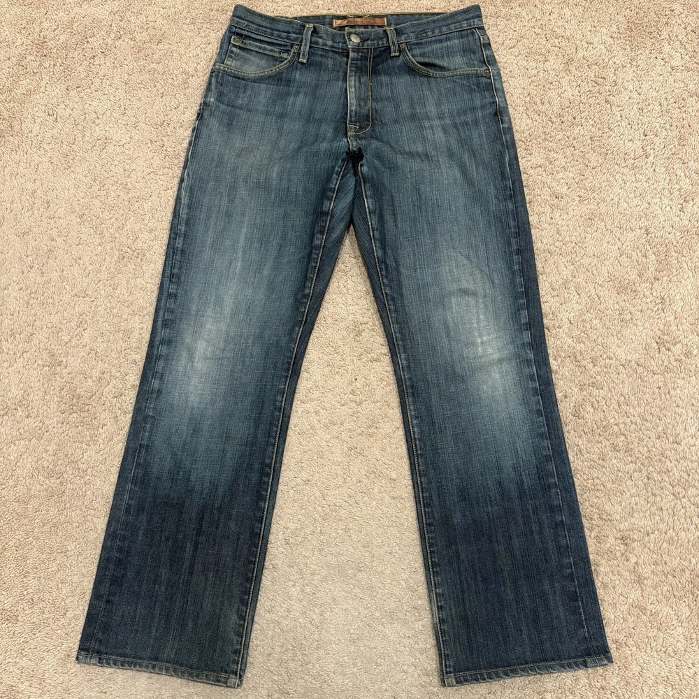 Agave Waterman Jeans Mens 33x30 Blue Denim Relaxed Straight Leg USA